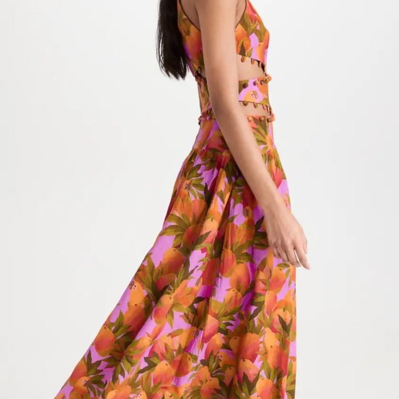 NEW NWT FARM Rio  Mango Macaws Midi Dress  (L) - Picture 2 of 7